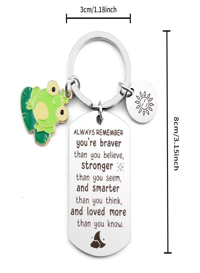 Coopyin Frog Gifts for Women Men Frogs Lover Themed Accessories Inspirational Encouragement Motivational Positive Resist Meaningful Reminder Frog Keychain Christmas Stocking Stuffers Birthday Presents - Image 5
